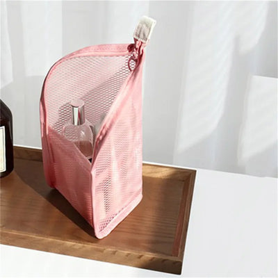 EVA Mesh Cosmetic Bag Travel Organizer With Portable Design - Smarsty