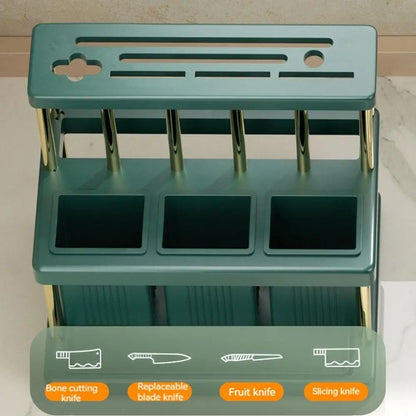 High-End Brand New Kitchen Cutlery Holder Spoon Fork Chopstick Storage Rack Utensils Organizer Kitchen Counter Top Box Rack