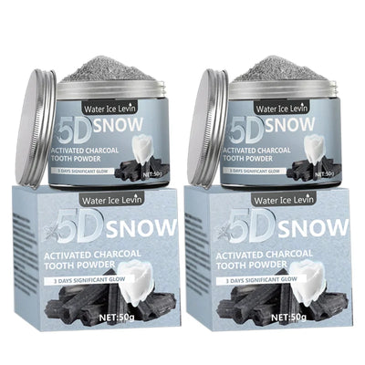 Bamboo Charcoal Teeth Whitening Powder - Natural Whitening and Deep Cleaning for Men and Women, Fresh Breath Daily Use Toothpaste, 1 Piece - Smarsty