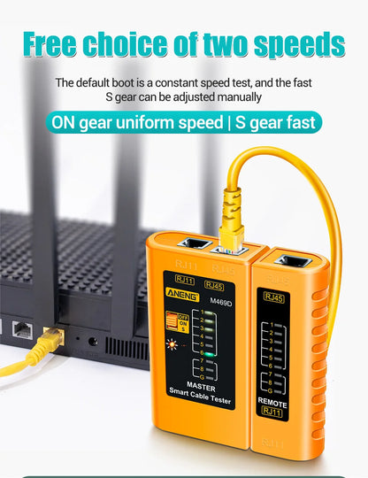 ANENG M469D Network Analyzer Tester for RJ45 and RJ11 - Smarsty