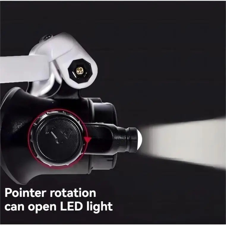 LED Magnifying Glass with Adjustable Magnification for Precision Viewing - Smarsty