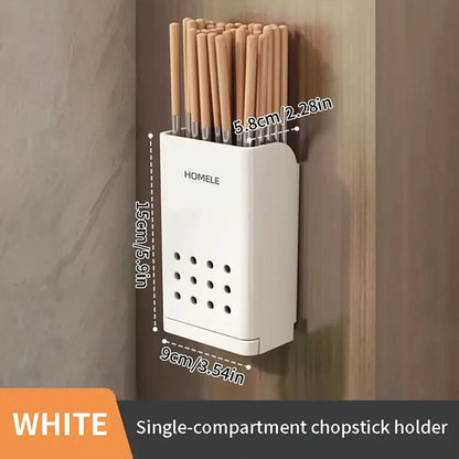 1pc Flatware Organizer, Multifunctional Cutlery Storage Rack With Detachable Water Drain Base, Chopsticks Holder, Utensil Holder by Smarsty