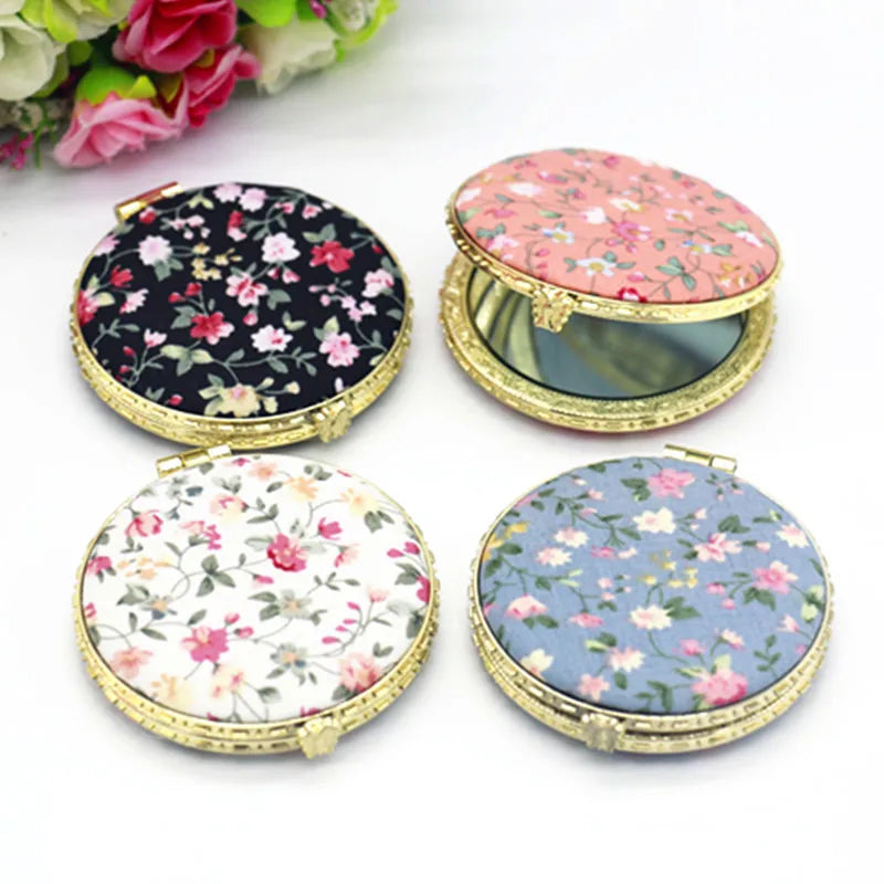 Portable Floral Makeup Mirror for Women Gifts - Smarsty