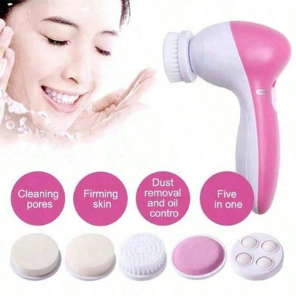 Electric Facial Cleaner 5 In 1 Spa Massager Tool - Smarsty