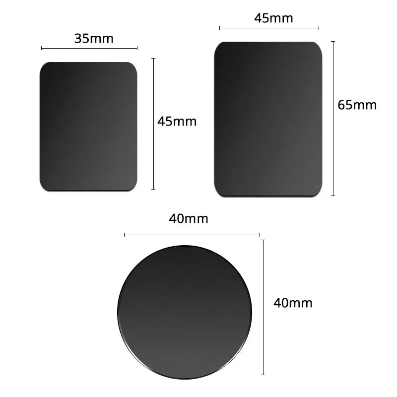 Secure Magnetic Car Phone Holder Plate For Universal Mount - Smarsty