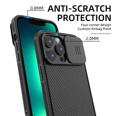 Slide Camera Lens Protection Magnetic Case for iPhone 16 15 13 12 14 Pro Max Plus Magsafe Wireless Charging Soft Silicone Cover
