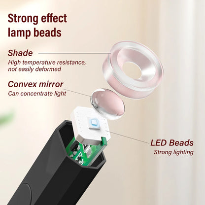 Mini UV Nail Lamp for Gel Polish Curing at Home - Smarsty