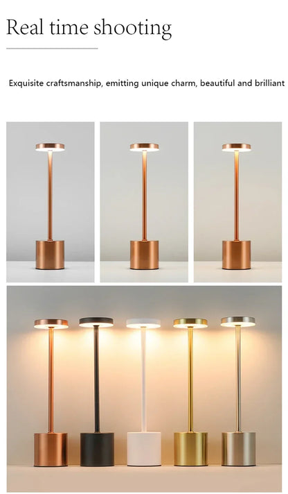 LED Touch Table Lamp Rechargeable Night Light for Ambiance - Smarsty