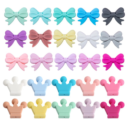 10pcs Silicone Bowknot Beads for DIY Jewelry Making - Smarsty