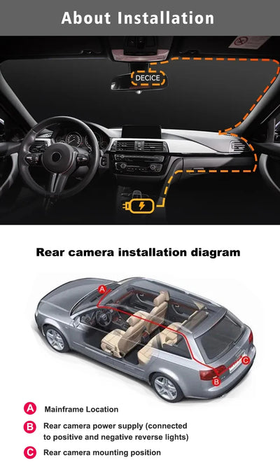 4K Dash Cam With Rearview Mirror Display and GPS WiFi - Smarsty