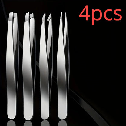 Ouriner Stainless Steel Eyebrow Tweezers Set for Precision Hair Removal - Smarsty