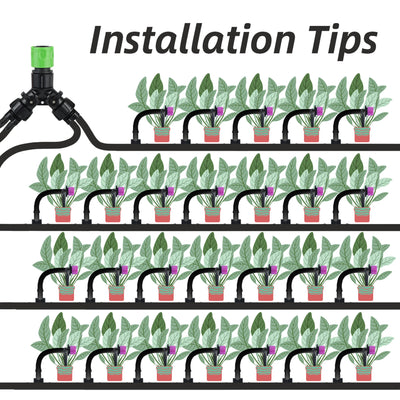 KESLA Drip Irrigation Tap Adapter 4-Way Splitter System - Smarsty