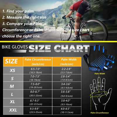 MOREOK Cycling Gloves,Breathable Bicycle Gloves,5MM Gel Pads Non-Slip Mountain Bike Gloves MTB Road Biking Gloves for Men Women by Smarsty