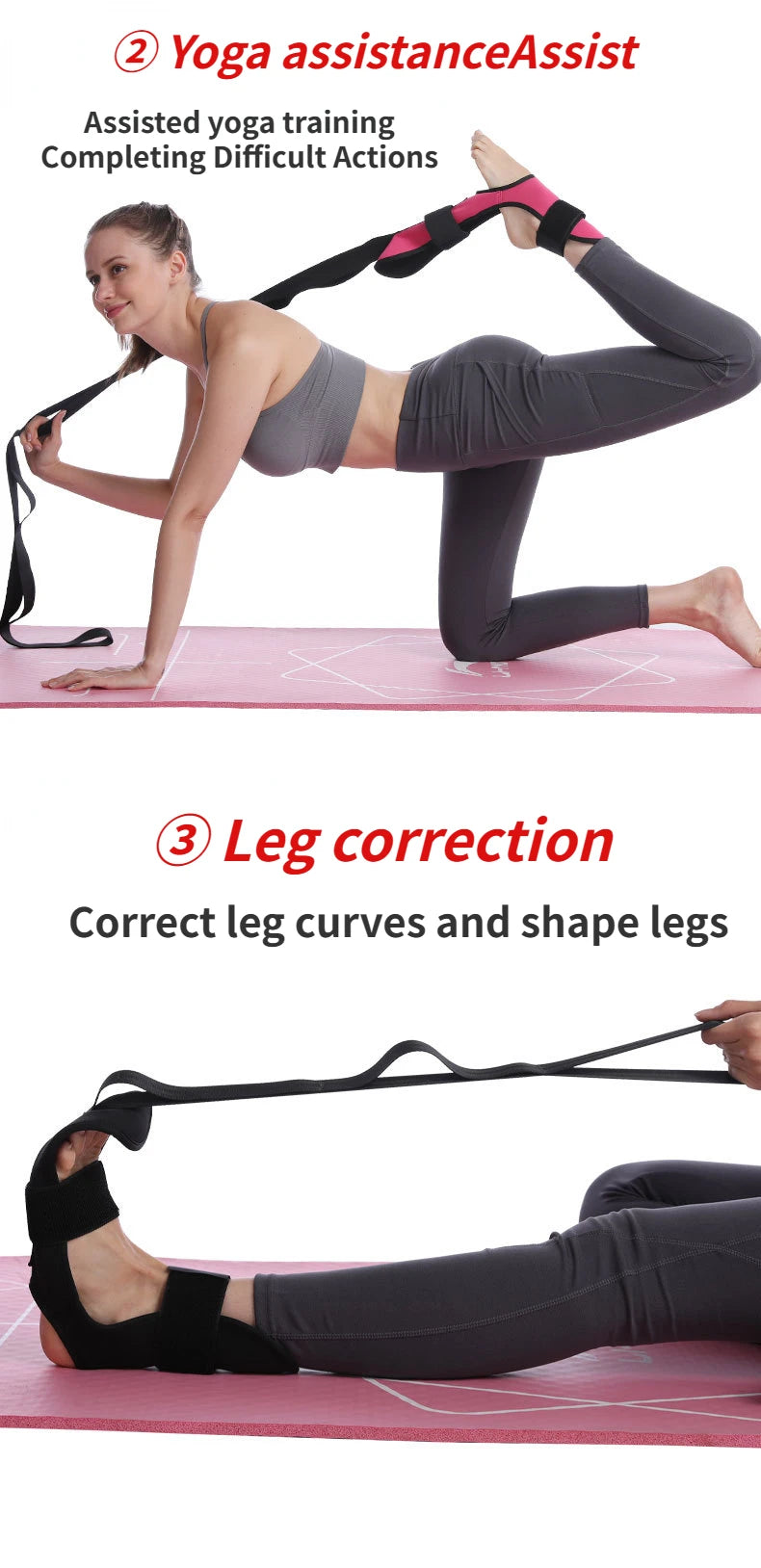Yoga Leg Stretching Band for Flexibility and Foot Care - Smarsty