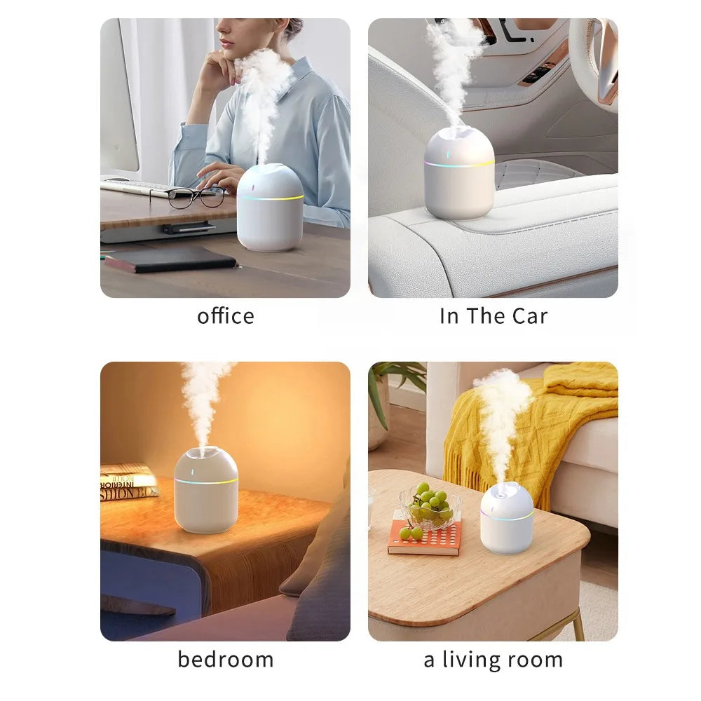270ML Cool Mist Aroma Diffuser with LED Light - Smarsty
