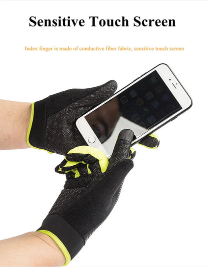 Men Full Finger Cycling Gloves Touch Screen Outdoor Sports - Smarsty