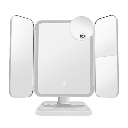 LED Trifold Makeup Mirror with Smart Lighting Feature - Smarsty