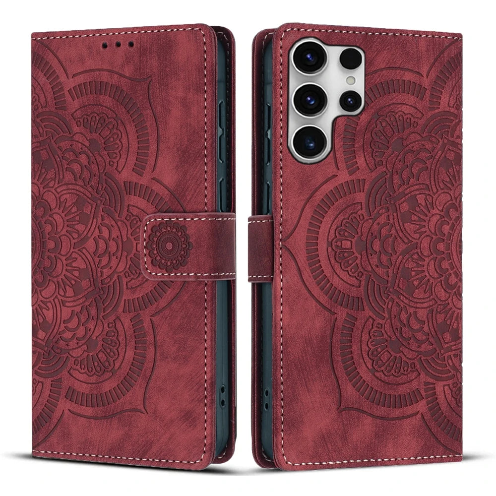 Magnetic Leather Wallet Flip Case For Samsung Galaxy S26 S25 S24 S23 S22 S21 Plus Ultra Edge FE S25FE Premium Shockproof Cover