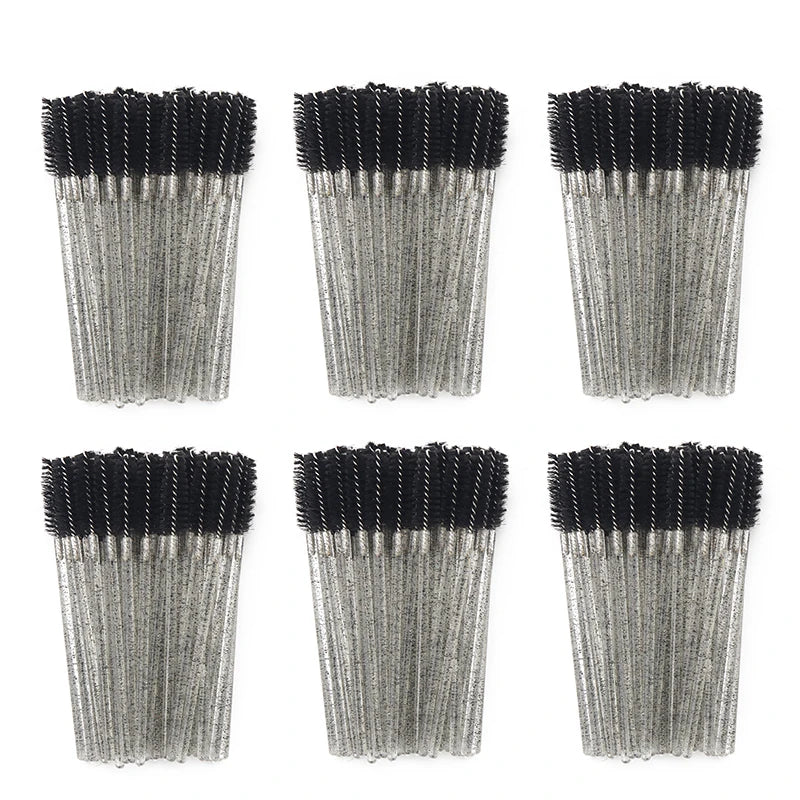 50Pcs Disposable Eyelash Brushes for Makeup Application - Smarsty