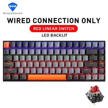 Mechanical Keyboard 75 Percent Hot Swappable Backlit Gaming
