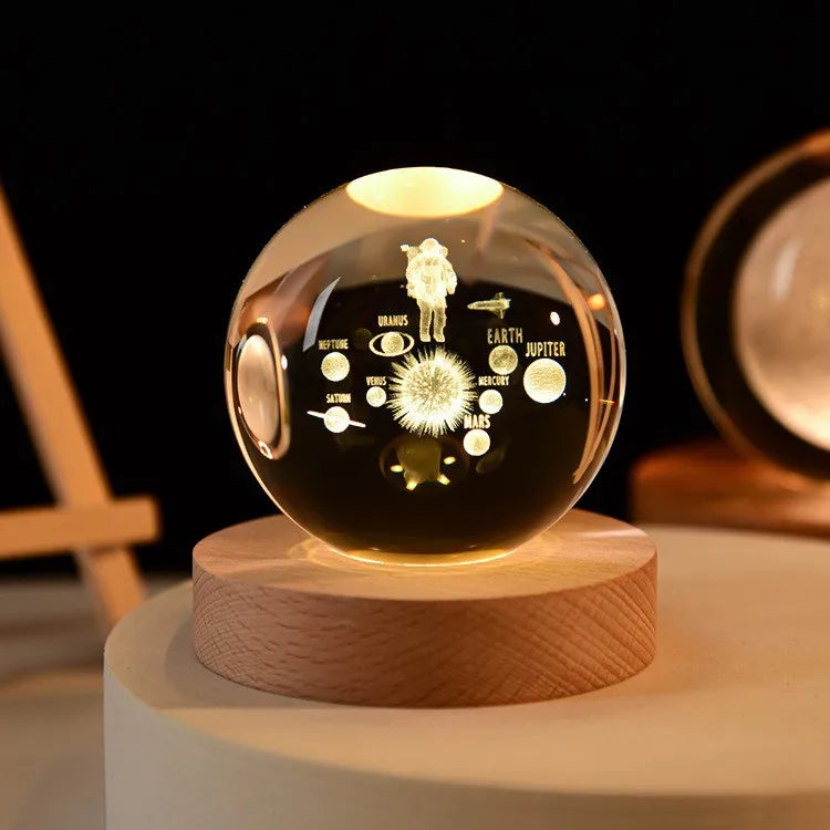 3D Crystal Galaxy Night Light for Home Decor - Smarsty