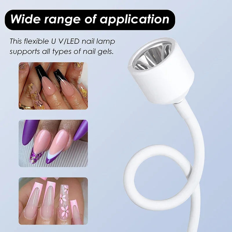 Foldable UV LED Nail Dryer Quick Dry Curing Lamp - Smarsty
