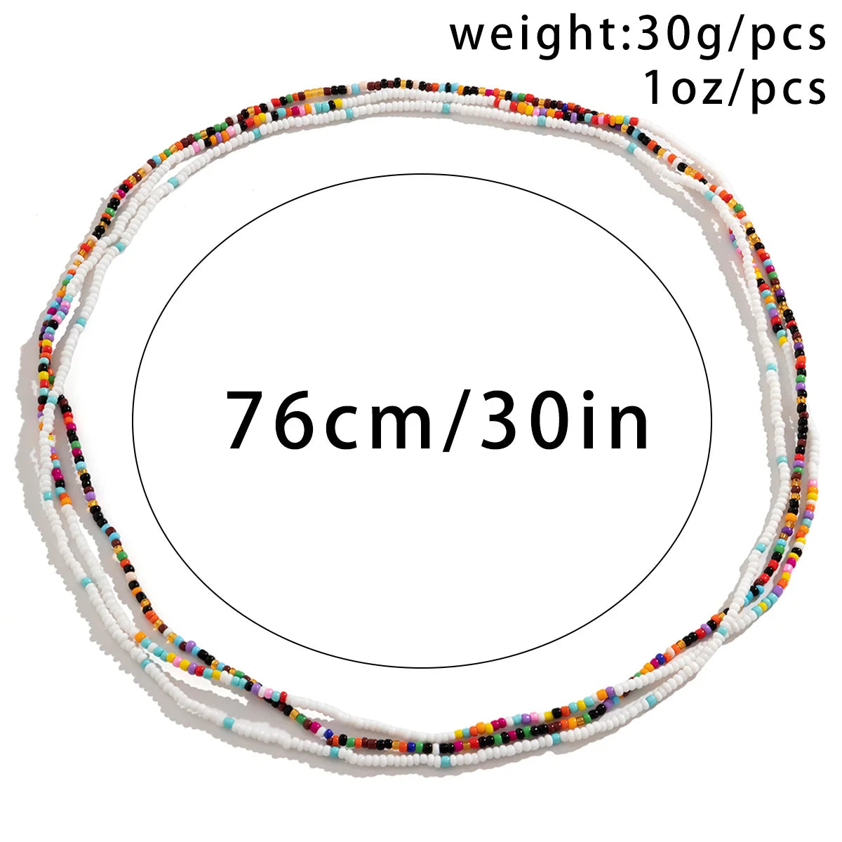 Bohemia Colorful Seed Beads Belly Chain for Summer - Smarsty