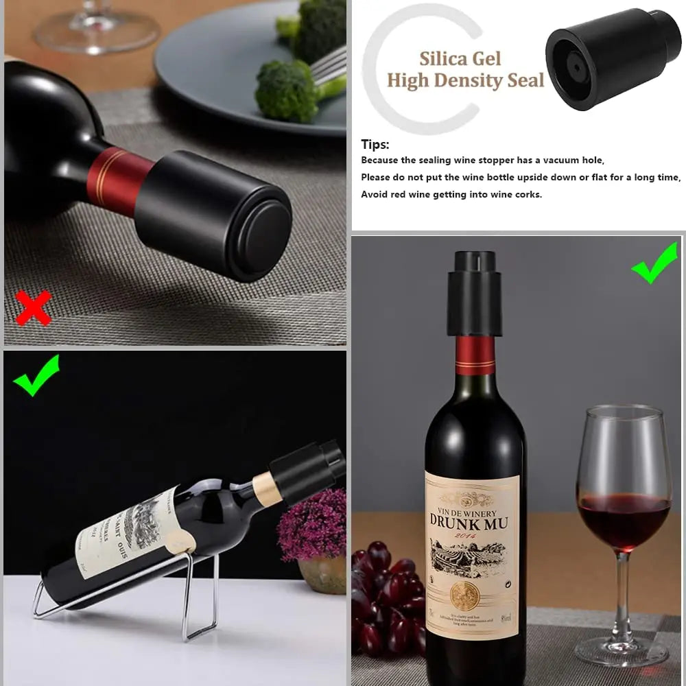 Reusable Vacuum Wine Bottle Stopper for Freshness - Smarsty