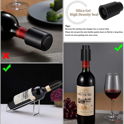 Reusable Vacuum Wine Bottle Stopper for Freshness - Smarsty
