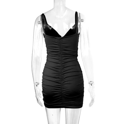 Women's Sexy Spaghetti Strap Bodycon Short Dresses,Mini Dress,Red Dresses,Woman Clothing,New In Dress,Party Dress,Clothes - Smarsty