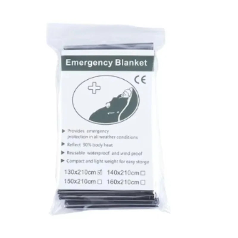 Survival Emergency Mylar Thermal Blanket Foil Space Blanket for NASA Body Warmer Outdoor First Aid Camping Gear Hiking Travel by Smarsty