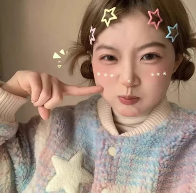 Colorful Kawaii Star Hair Clips for Sweet Girls - Smarsty
