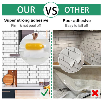 Peel and Stick 3D Brick Wall Stickers for Easy Home Decor - Smarsty