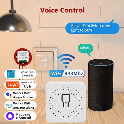 Tuya WiFi Mini Smart Switch Module for Voice Control - Smarsty