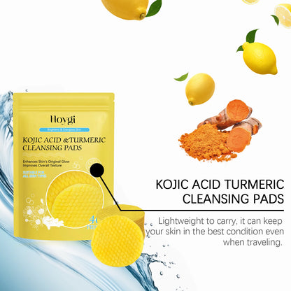 Turmeric Kojic Acid Cleansing Pads for Radiant Skin - Smarsty