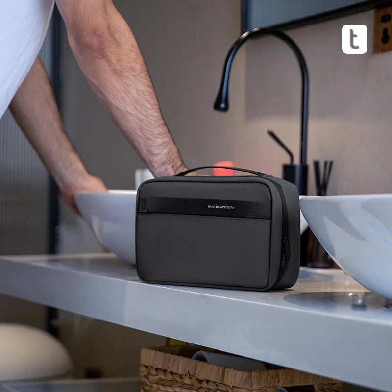 Mens Travel Toiletry Bag Waterproof With Dry Wet Separation - Smarsty