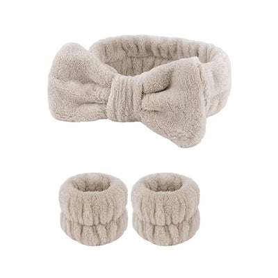 Coral Fleece Wash Face Headband Absorbent Waterproof - Smarsty