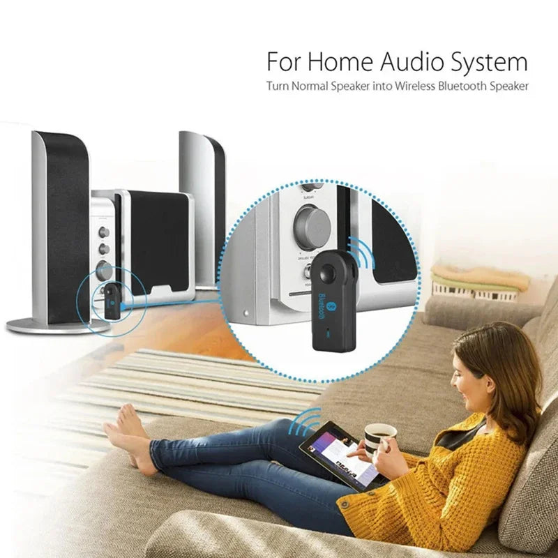 2 in 1 wireless Bluetooth 5.0 receiver 3.5mm jack for car music audio aux A2DP headphone transmitter adapter reciever handsfree - Smarsty