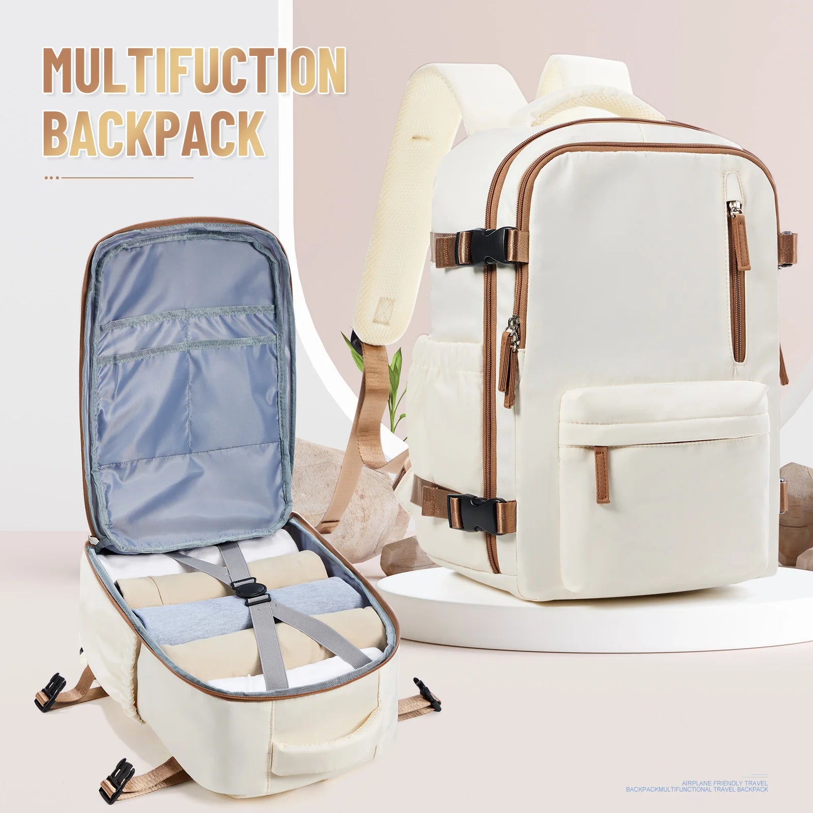 Cabin Airplane Travel Backpack 40x30x20, Hand Luggage Cabin Backpack Wizzair 40x30x20 Carry-Ons Men Women 15.6 inch Laptop Bags - Smarsty