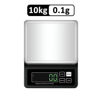 Rechargeable Kitchen Scale IP67 Fully Waterproof Home Kitchen Scale 0.1g/1g High Precision Electronic Balance 3kg/5kg/10kg/15kg