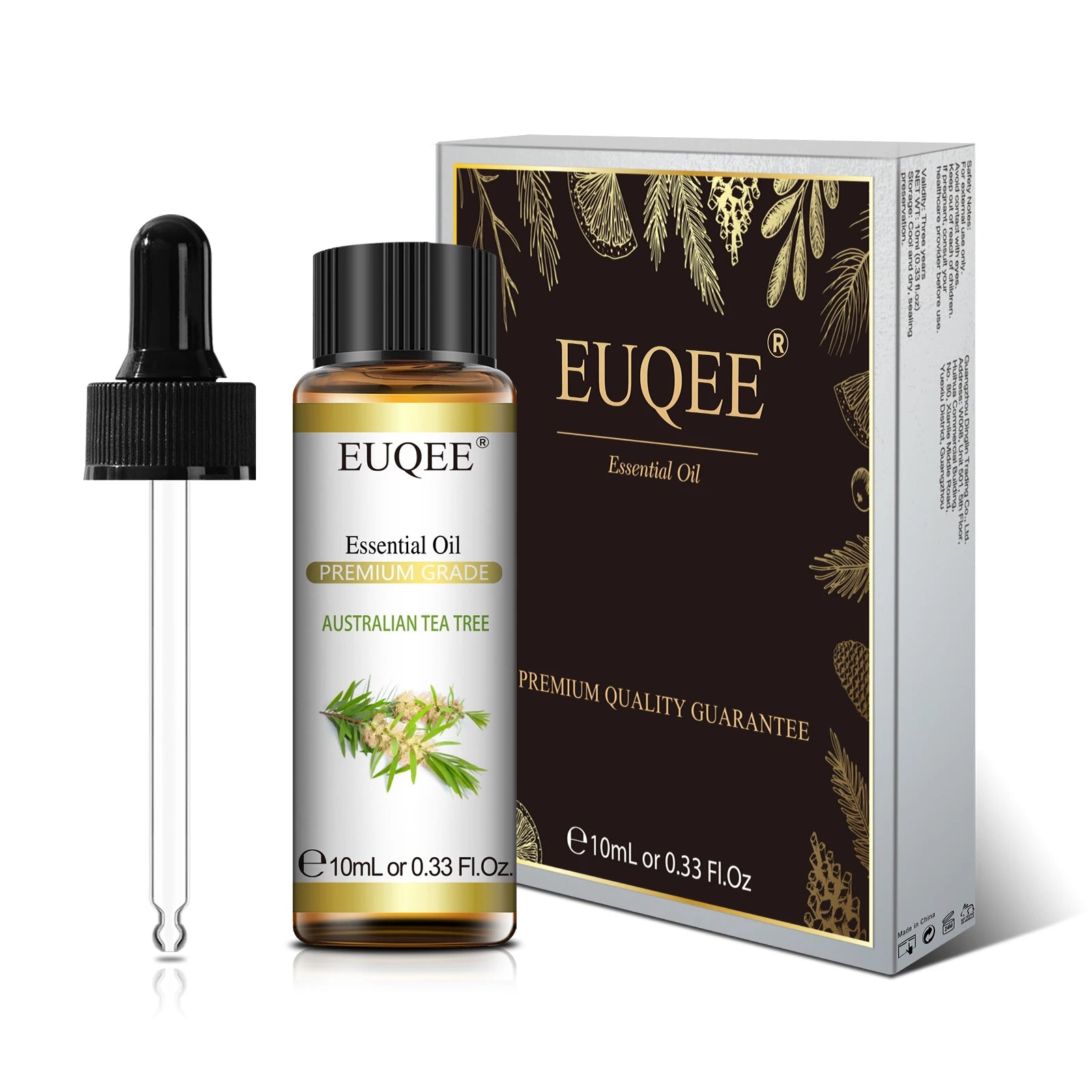 EUQEE 10ml Pure Natural Essential Oil Lavender Jasmine Eucalyptus Vanilla Sandalwood Sweet Orange Lemon Oregano Neroli Fragrance - Smarsty