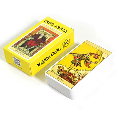 Hot Sell Rider Waite Tarot Card Divination Personal Use Tarot Deck Full English Spanish Version Oracles Deck for Girl Board Game by Smarsty