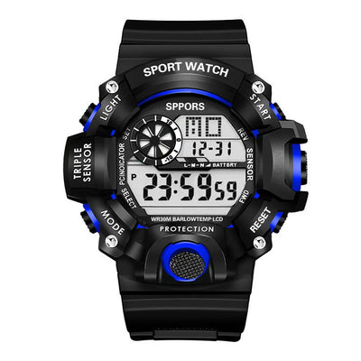 Men's Waterproof Sports Watch with Luminous Display and Alarm - Smarsty
