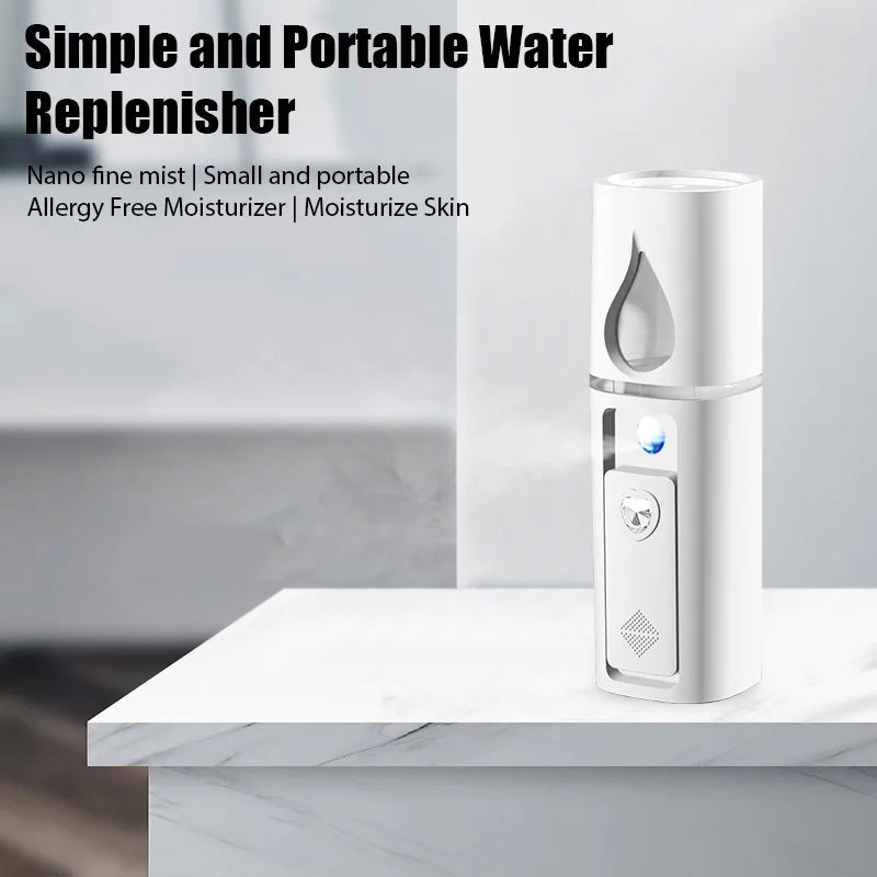 Mini Nano Mist Sprayer USB Rechargeable Facial Humidifier - Smarsty