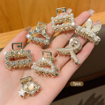 Fashionable Alloy Rhinestone Hair Clips for Women - Smarsty