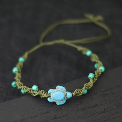 Bohemia Rope Bracelet Unisex Adjustable Turtle Design - Smarsty