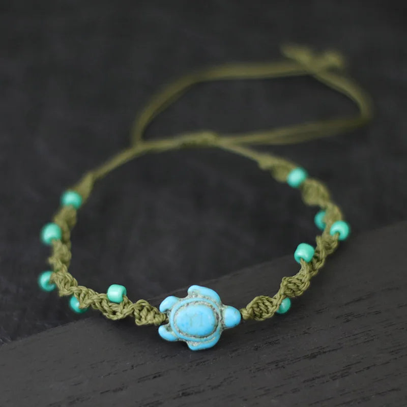 Bohemia Rope Bracelet Unisex Adjustable Turtle Design - Smarsty