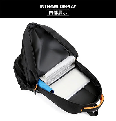 Men's Backpacks Oxford Waterproof Rucksack Business Computer Bag Casual Travel Backpack Senior High School Student Schoolbag - Smarsty