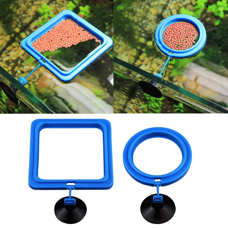 Portable Aquarium Fish Feeding Ring with Suction Cups - Smarsty