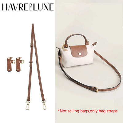 Leather Replacement Crossbody Bag Strap For Longchamp Mini Bag Shoulder Strap Without Punching Modification Bag Accessories - Smarsty